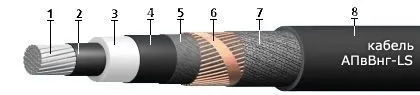 Кабель АПвВнг-LS 3х50/25
